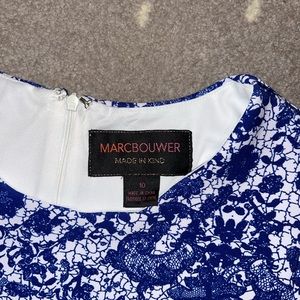 Marc Bouwer sz 10 blue and white dress